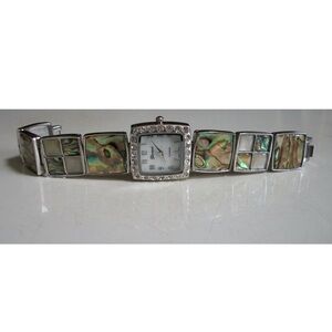 Women's Abalone Number Dial Bracelet Fashion Party Dress Up Watch